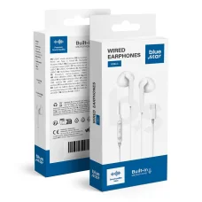 BLUE STAR vezetékes fülhallgatók Type C mikrofonnal PA-M15C-R 1,2 m fehér