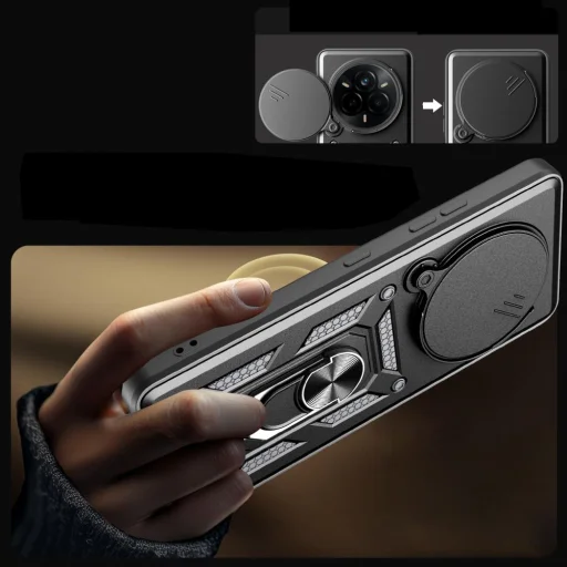 Tech-protect Camshield Pro Realme 14 Pro Plus 5g Fekete tok - 4