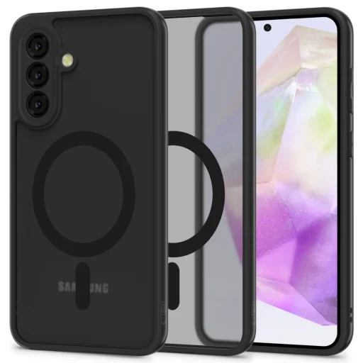 Tech-protect Magmat Magsafe Galaxy A36 5G Matt Fekete tok - 1