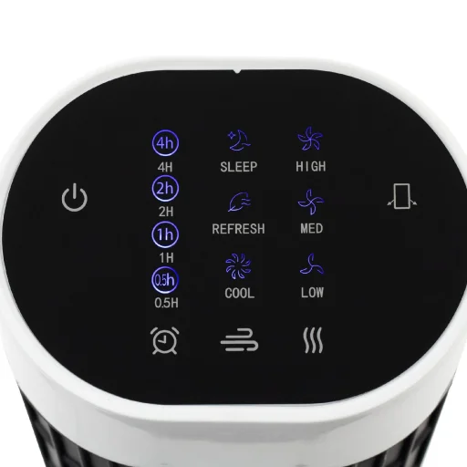 Home TWFR100B oszlopventilátor, 45 W, 3 sebességfokozat, távirányító, kikapcsolás időzítés, oszcillálás, nagy méretű kijelző - 3