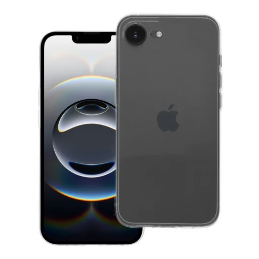 CLEAR puzdro 2 mm iPhone 16e (SE 4 2025) (ochrana kamery) priehľadné - 1