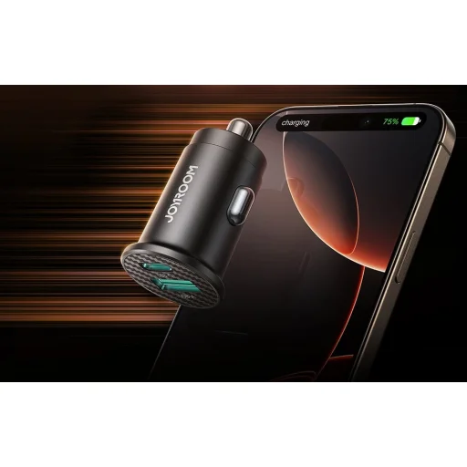 Joyroom JR-CCN16 Mini 15W-os autós töltő fekete - 7