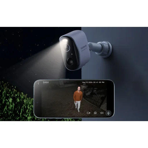 Kültéri Biztonsági Kamera N1 Baseus 2K 3-Kamera Készlet (fehér) - 8