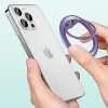  Techsuit - MagSafe Telefon Gyűrű (MPR2) - Kerek Alakú, Alumínium Ötvözet - Fekete thumbnail