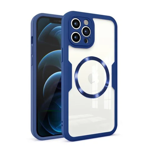  Techsuit - ColorVerse 360 MagSafe Széria + Képernyővédő - iPhone 12 Pro Max - Kék tok - 1