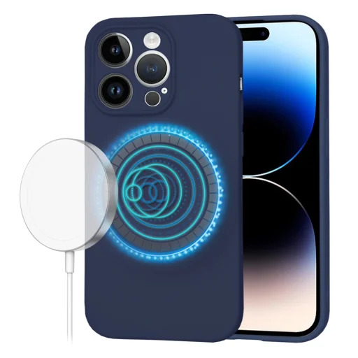  Techsuit - SoftFlex MagSafe - iPhone 14 Pro - Tengerészkék tok - 1