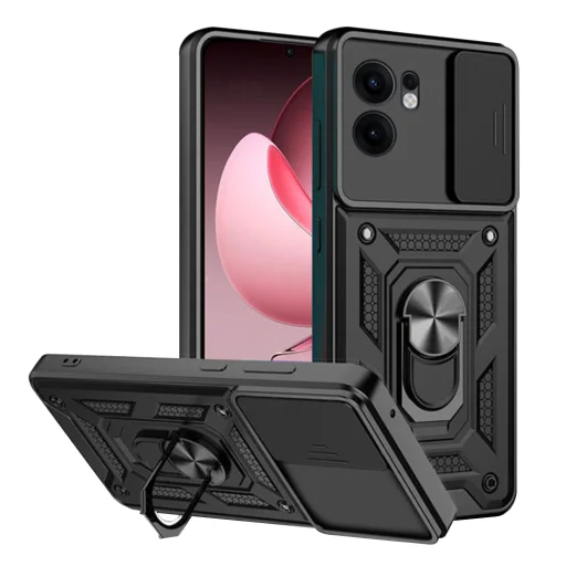  Techsuit - CamShield Sorozat - Oppo Reno13 F 4G / Reno13 F 5G - Fekete tok - 1