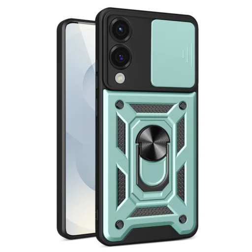 Techsuit - CamShield sorozat - Samsung Galaxy S25 Edge - Zöld tok - 1