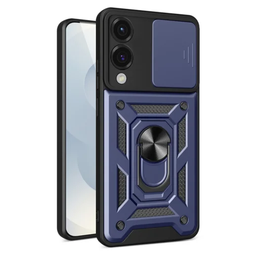 Techsuit - CamShield Sorozat - Samsung Galaxy S25 Edge - Kék tok - 1