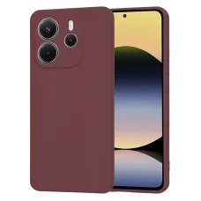 Techsuit - SoftFlex - Xiaomi Redmi Note 14 4G regionális verzió - Szilvapiros tok