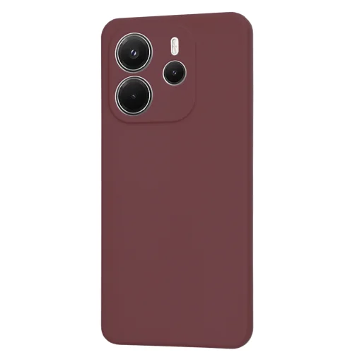  Techsuit - SoftFlex - Xiaomi Redmi Note 14 4G regionális verzió - Szilvapiros tok - 3
