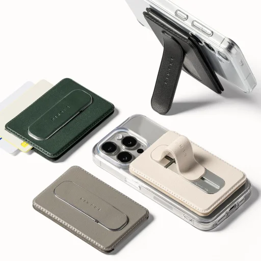 Ringke Wallet Slide Grip MagSafe Univerzális Mágneses Kártyatartó Fekete - 6