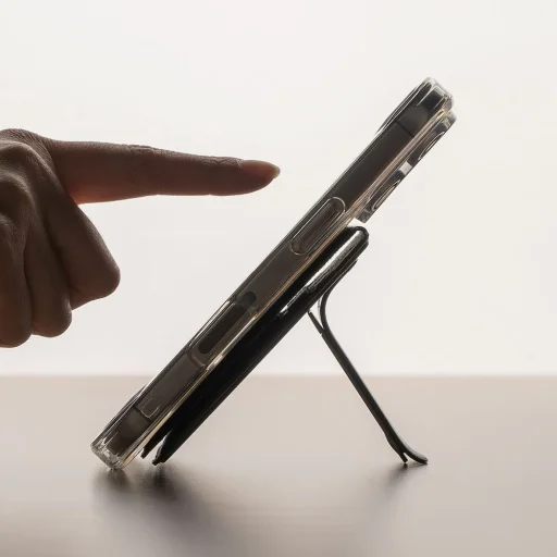 Ringke Wallet Slide Grip MagSafe Univerzális Mágneses Kártyatartó Fekete - 7