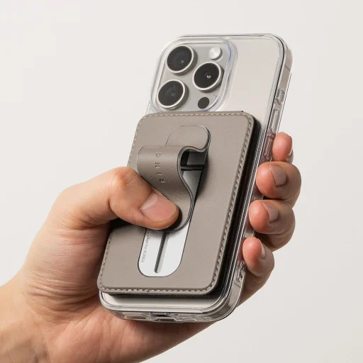 Ringke Wallet Slide Grip MagSafe Univerzális Mágneses Kártyatartó Fekete - 8