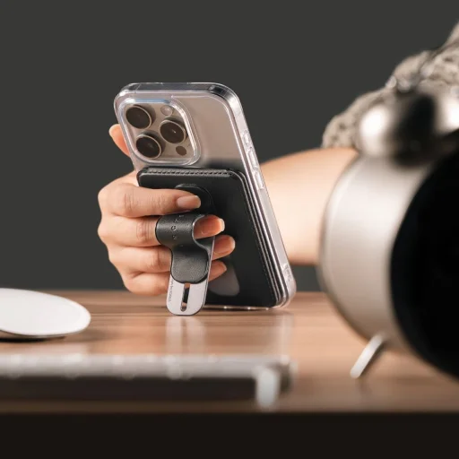 Ringke Wallet Slide Grip MagSafe Univerzális Mágneses Kártyatartó Fekete - 10