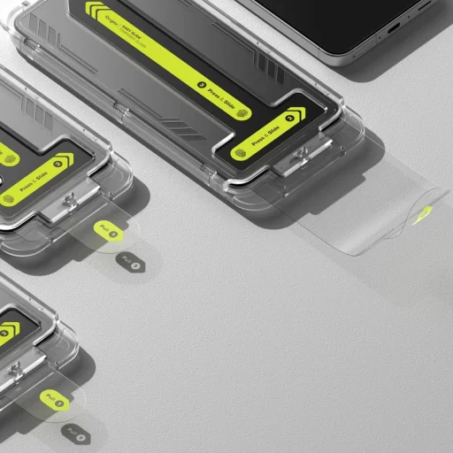 Edzett Üveg Ringke Könnyű Csúszás 2 db-os Galaxy A56 5g Átlátszó üvegfólia - 4