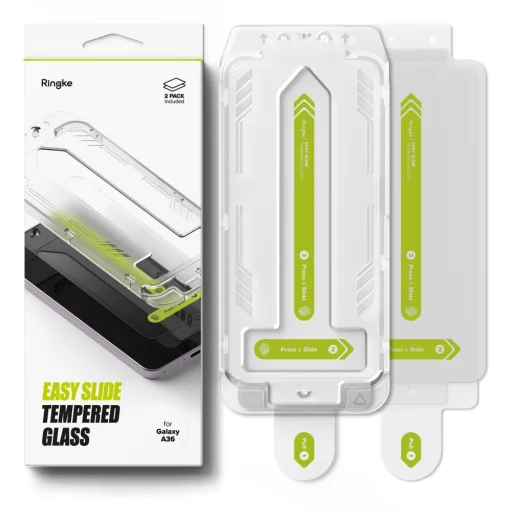 Ringke Easy Slide edzett üveg 2-pack Galaxy A36 5G átlátszó üvegfólia - 7