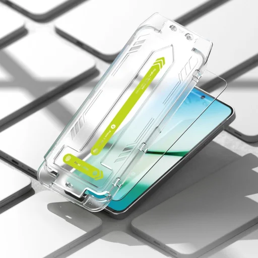 Edzett Üveg Ringke Könnyű Csúszás 2 db-os Galaxy A56 5g Átlátszó üvegfólia - 3