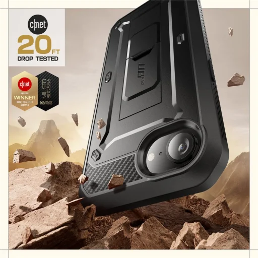  iPhone 16e/17e Fekete Supcase Unicorn Beetle Pro tok - 2