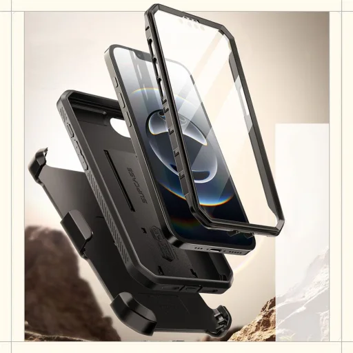  iPhone 16e/17e Fekete Supcase Unicorn Beetle Pro tok - 4