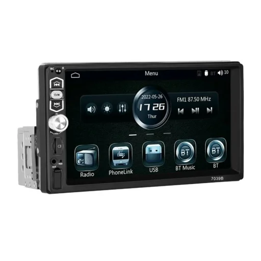 Autómonitor 7,0" Podofo A3061 Carplay&Android Auto, Bluetooth 5.1 - 2