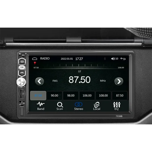 Autómonitor 7,0" Podofo A3061 Carplay&Android Auto, Bluetooth 5.1 - 11