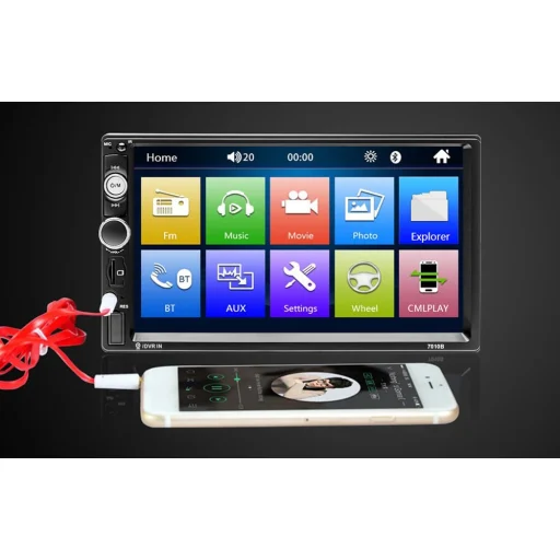 Podofo K0126 autós monitor Mirror Link, BT, USB 7" - 4