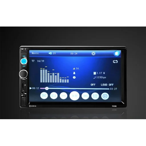 Podofo K0126 autós monitor Mirror Link, BT, USB 7" - 10