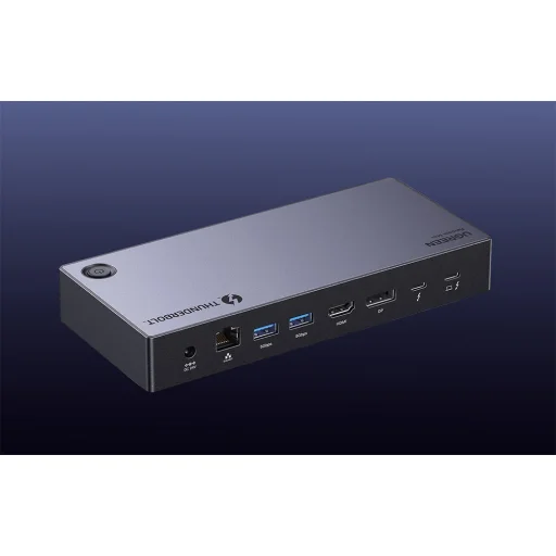 Ugreen Revodok Max 313 Thunderbolt 4 dokkolóállomás (2x USB 3.0, USB 3.2, USB-C 3.2, HDMI 2.1, DisplayPort 1.4, SD/microSD, RJ45, AUX 3.5mm, PD 140W) - 5