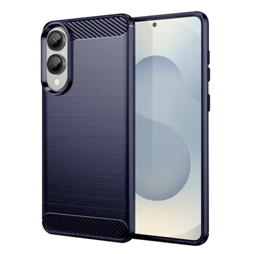 Techsuit - Carbon Szilikon - Samsung Galaxy S25 Edge - Kék tok - 1