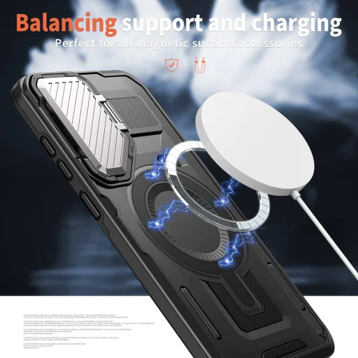  Techsuit - CamVault MagSafe - Samsung Galaxy S24 FE - Fekete tok - 6