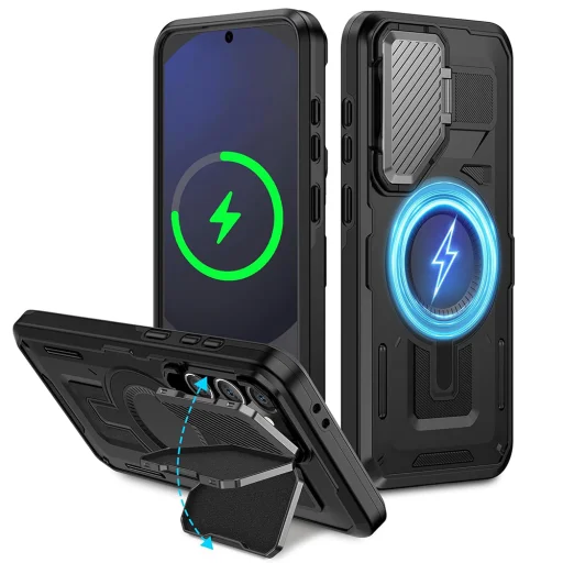  Techsuit - CamVault MagSafe - Samsung Galaxy S24 FE - Fekete tok - 1