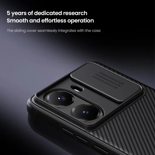 Nillkin CamShield PRO Mágneses Kemény tok Poco X7 Pro 5G Fekete tok - 4