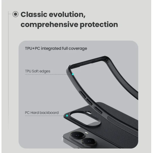 Nillkin Super Frosted PRO mágneses hátlap tok Xiaomi Poco X7 Pro 5G fekete - 5