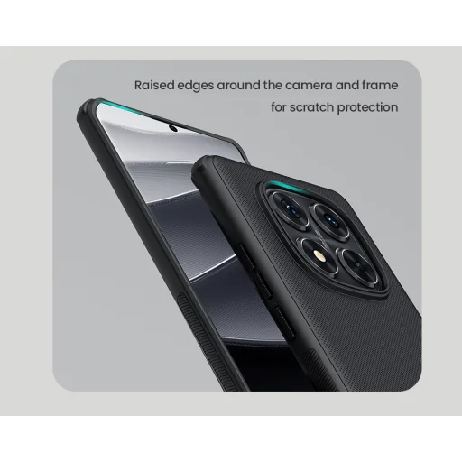  Xiaomi Redmi Note 14 Pro 5G/Poco X7 5G Fekete Nillkin Super Frosted PRO hátlap tok - 5