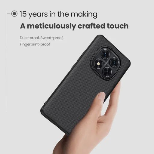 Nillkin Super Frosted PRO hátlap tok Xiaomi Redmi Note 14 Pro+ 5G-hez fekete - 3