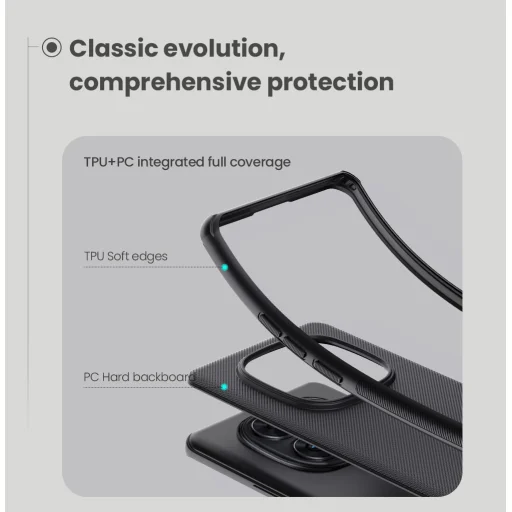 Nillkin Super Frosted PRO Mágneses Tok Xiaomi Redmi Note 14 Pro 5G/Poco X7 5G Fekete tok - 6