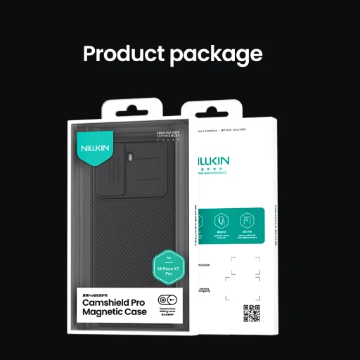 Nillkin CamShield PRO Mágneses Kemény tok Poco X7 Pro 5G Fekete tok - 10