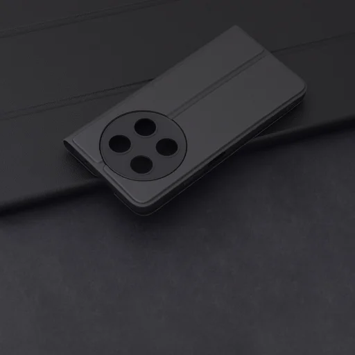  Techsuit - Magskin Könyv - Huawei nova 12i - Fekete tok - 2