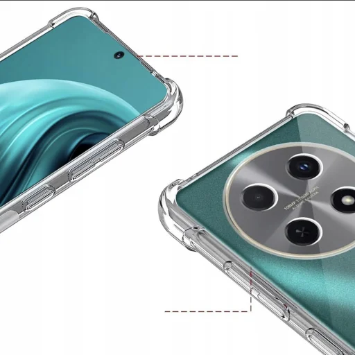  Techsuit - Ütésálló Átlátszó Szilikon - Huawei nova 12i - Átlátszó tok - 5