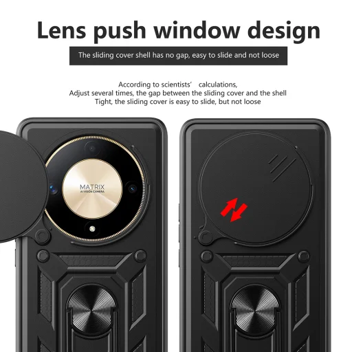  Techsuit - CamShield Sorozat - Huawei nova 12i - Fekete tok - 3