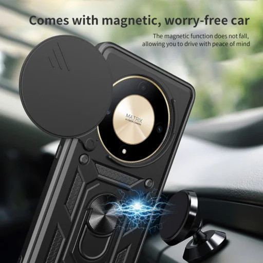  Techsuit - CamShield Sorozat - Huawei nova 12i - Fekete tok - 5