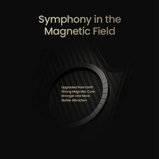 Nillkin Synthetic Fiber PRO Mágneses Kemény Tok Samsung Galaxy S25 Ultra Fekete - 3