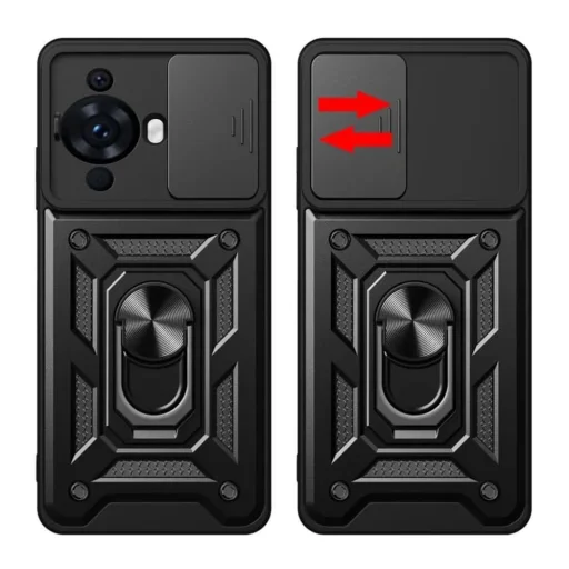  Techsuit - CamShield Sorozat - Huawei nova 11 / nova 12s - Fekete tok - 2