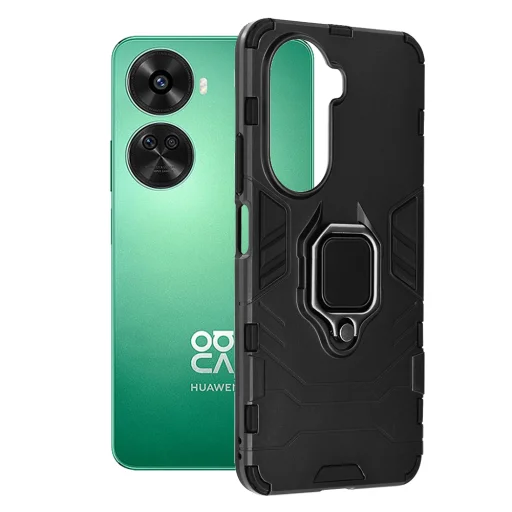  Techsuit - Szilikon védőtok - Huawei nova 11 SE / 12 SE - Fekete tok - 1