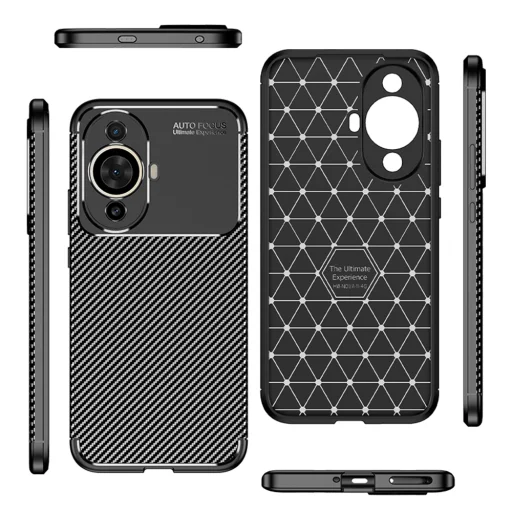  Techsuit - CarbonFiber - Huawei nova 11 / nova 12s - Fekete tok - 4