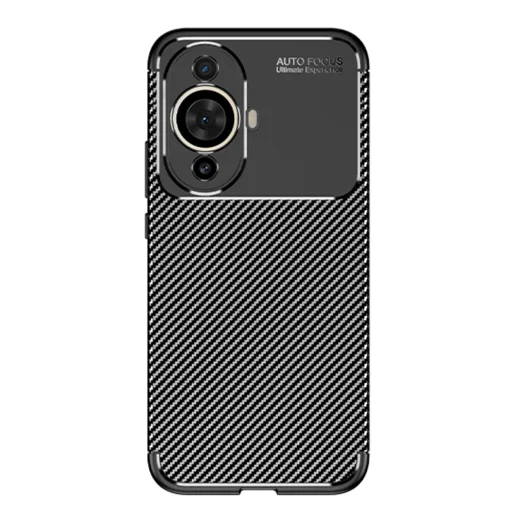  Techsuit - CarbonFiber - Huawei nova 11 / nova 12s - Fekete tok - 2