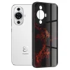  Techsuit - Glaze Sorozat - Huawei nova 11 / nova 12s - Vörös Nebula tok thumbnail