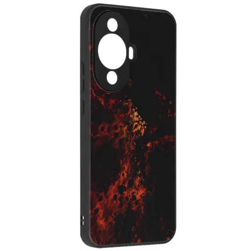  Techsuit - Glaze Sorozat - Huawei nova 11 / nova 12s - Vörös Nebula tok - 3