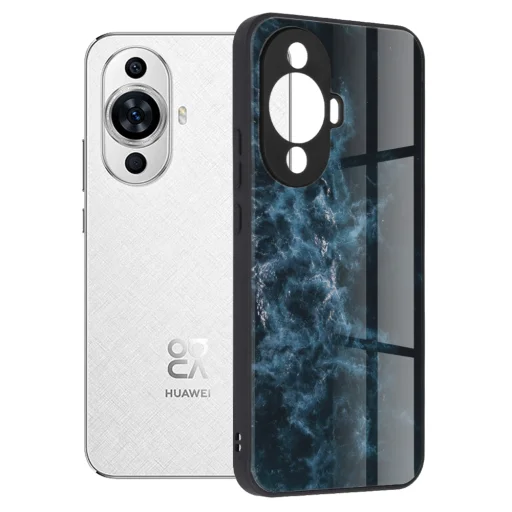  Techsuit - Glaze Sorozat - Huawei nova 11 / nova 12s - Kék Nebula tok - 1